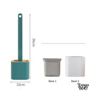 Brosse wc silicone plate