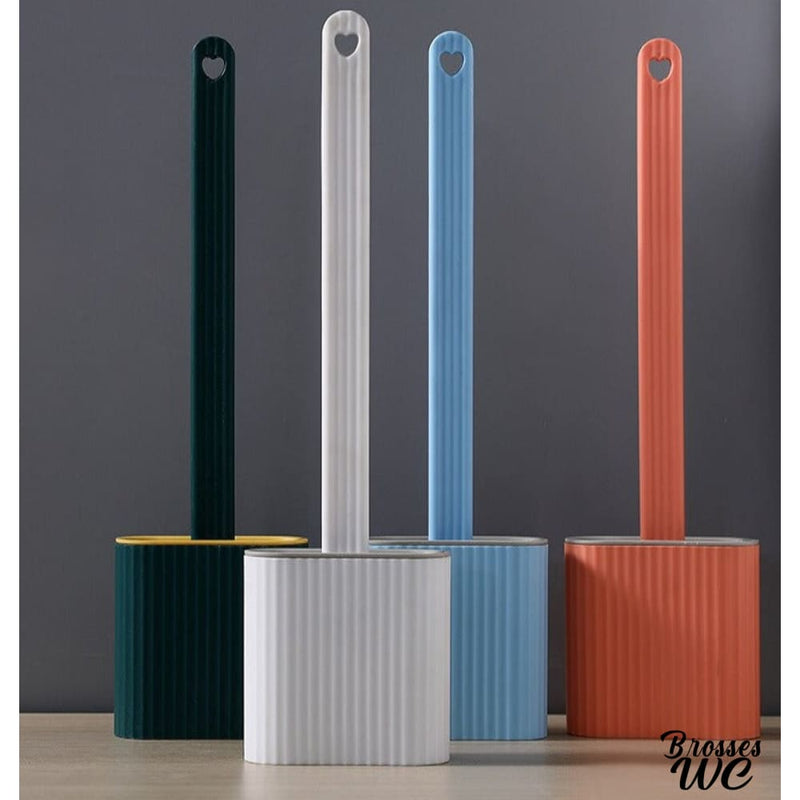 Brosse plate WC silicone