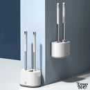 Double brosse wc blanche