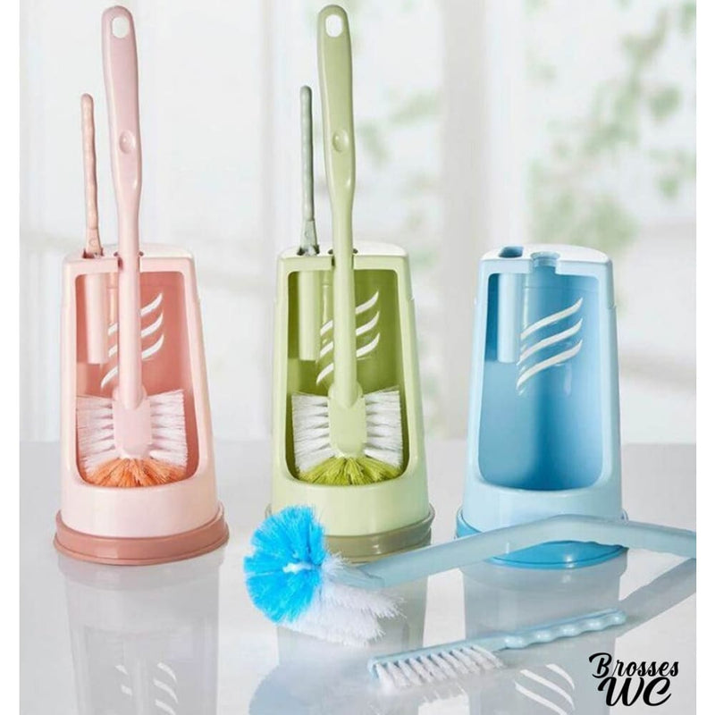 Double brosse wc