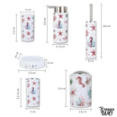 Ensemble brosse wc thème marin