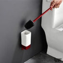 Porte-brosse wc en ceramique rouge