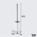 Porte-brosse wc en ceramique rouge