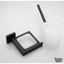 Porte brosse wc inox verre