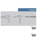 Porte brosse wc inox verre