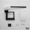 Porte brosse wc inox verre