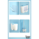 Porte brosse wc mural