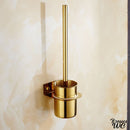 Porte brosse wc suspendu doré