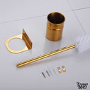 Porte brosse wc suspendu doré