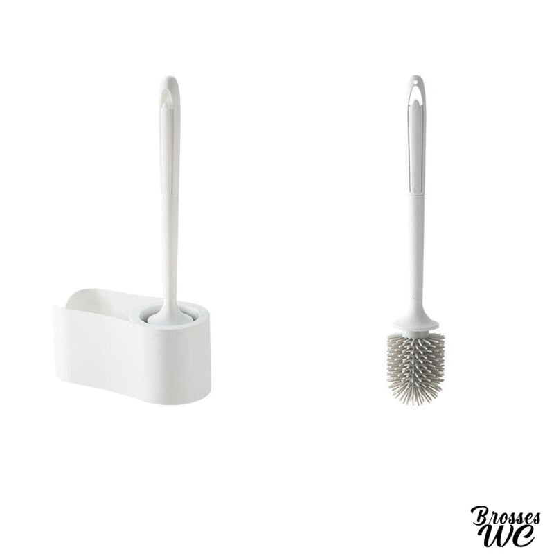 Rangement brosse wc blanc